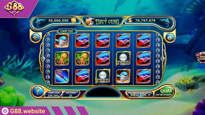 Thủy Cung nằm trong top game nổ hũ hot tại cổng game G88